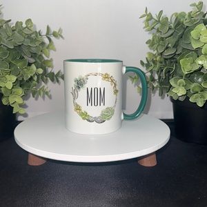 “MOM” Monogrammed Cactus Mug